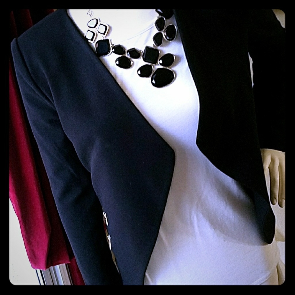 Black fashion blazer
